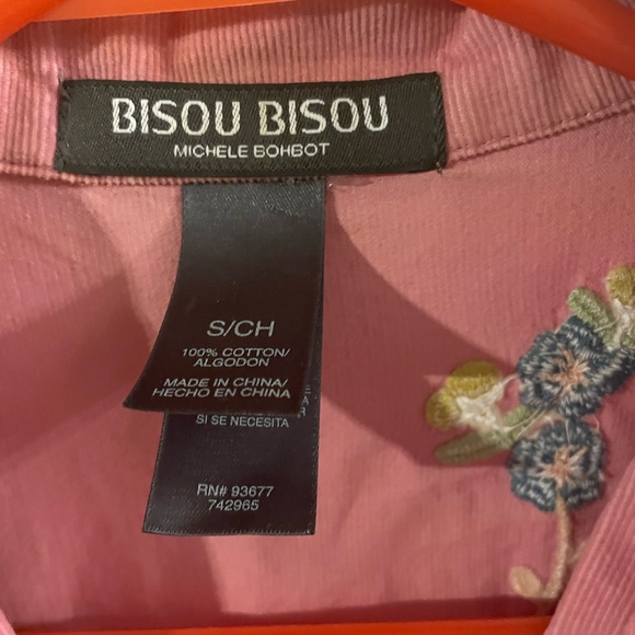 Vtg Bisou Bisou Floral Embroidery Jacket - Picture 2 of 5
